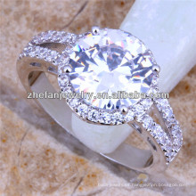 anillo de compromiso de nativos americanos anillo de bodas de cráneo de diamantes anillo chapado en oro blanco 18k